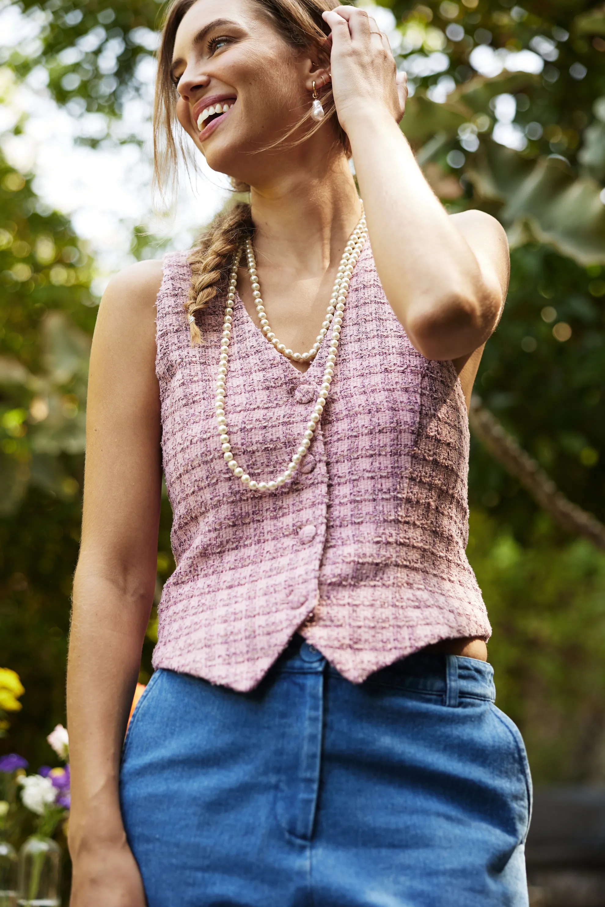 Tweed Tailored Vest