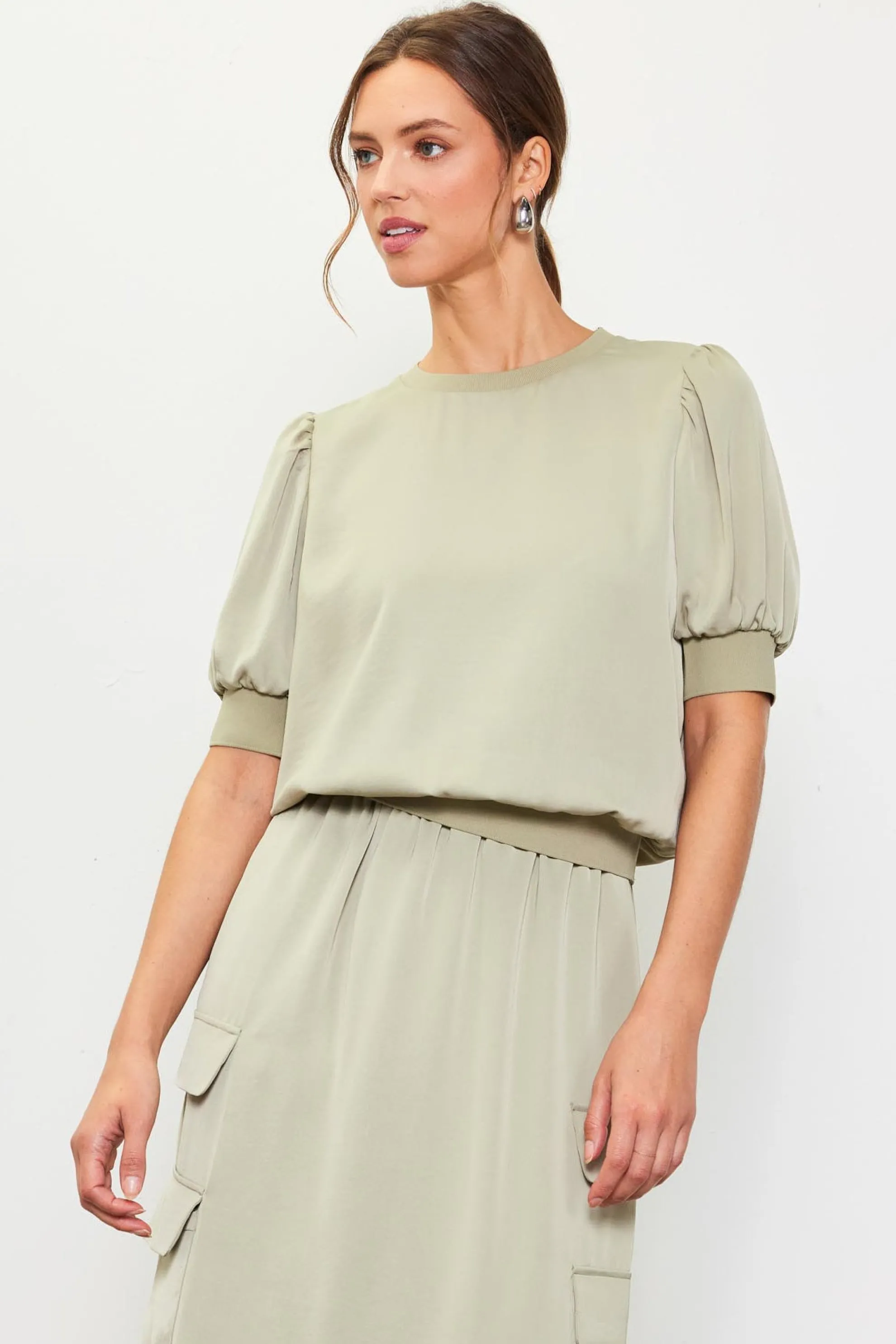 Bubble Sleeve Top