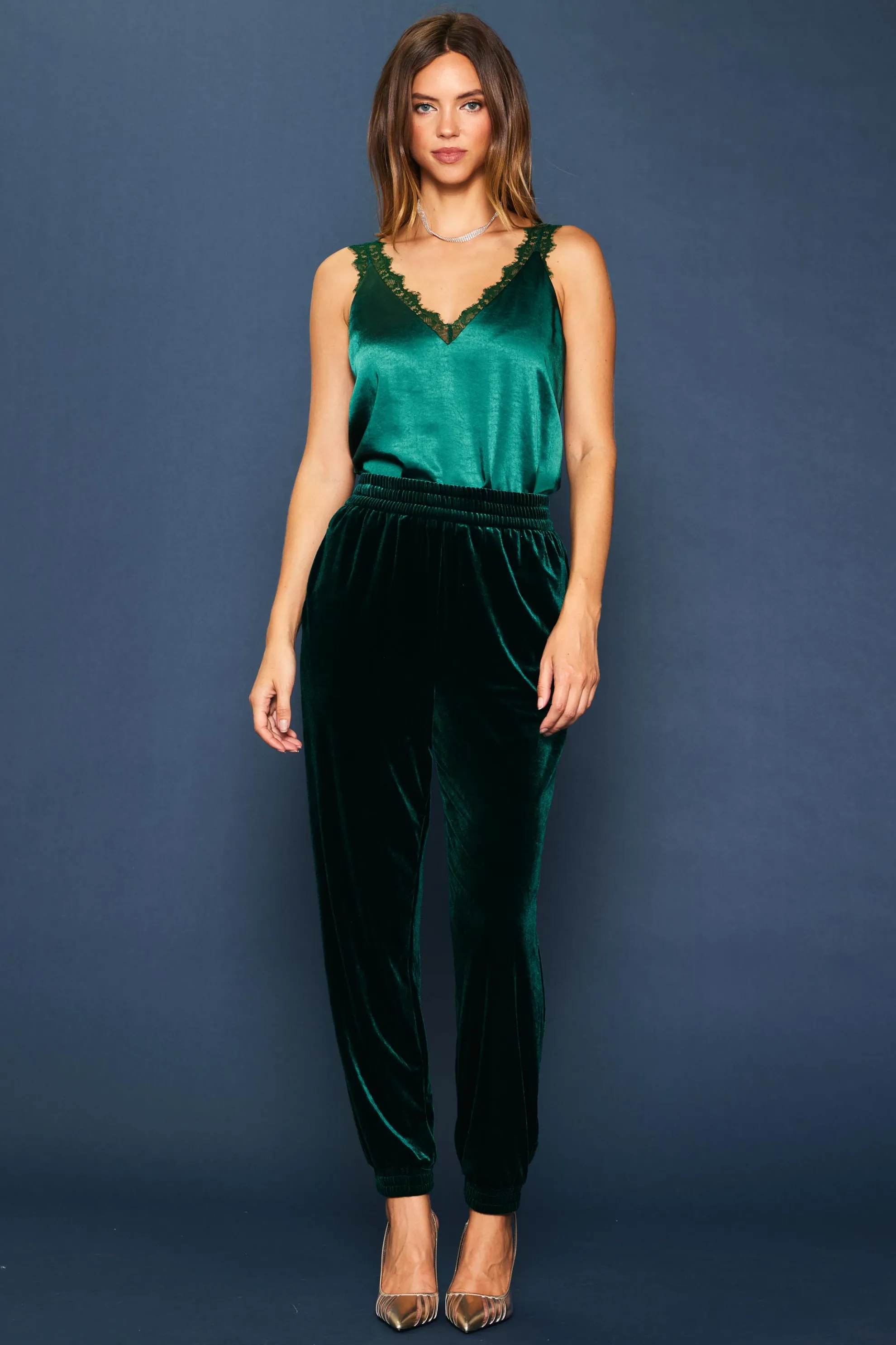 Velvet Jogger Pants