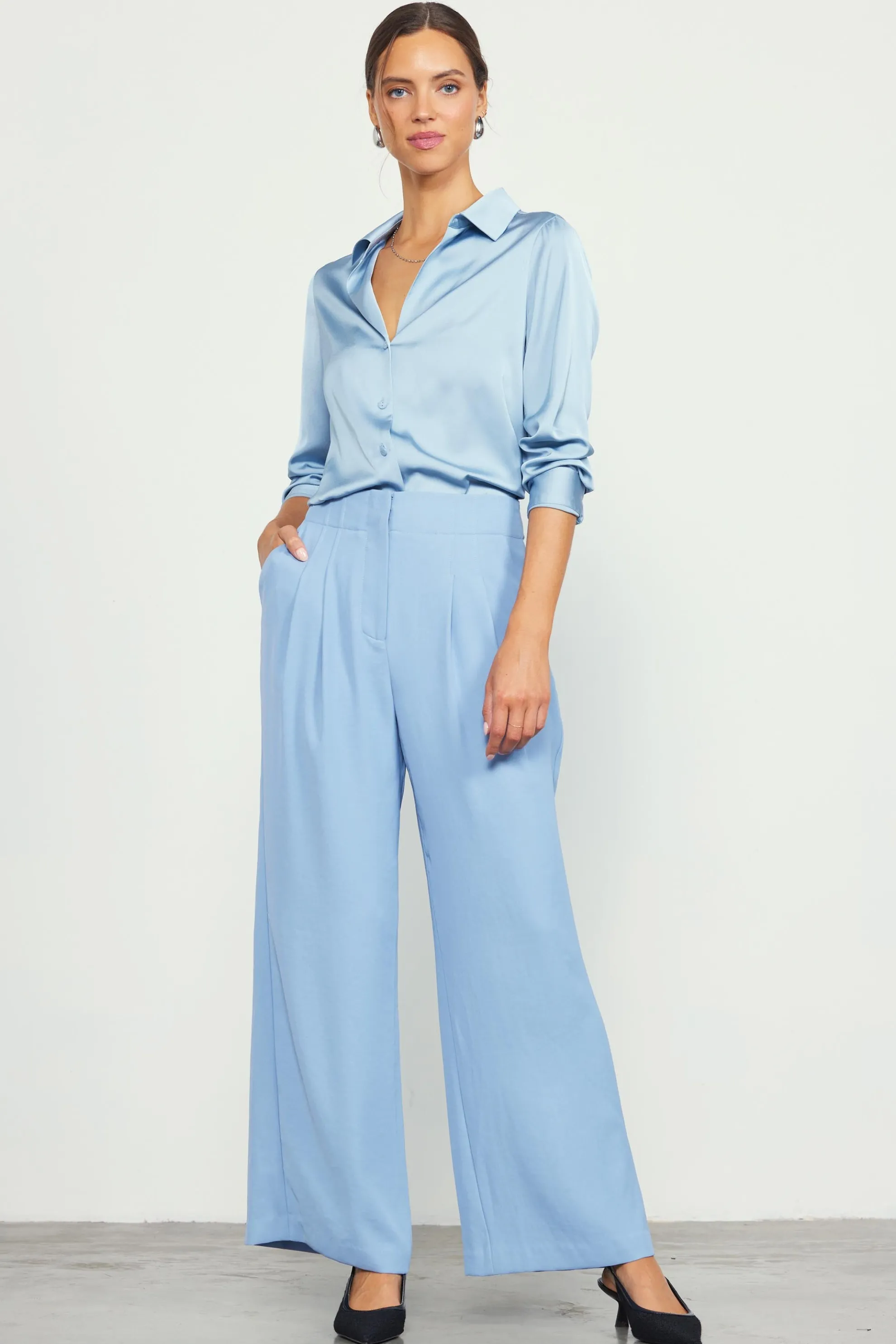 Recycled Wide Leg Pants