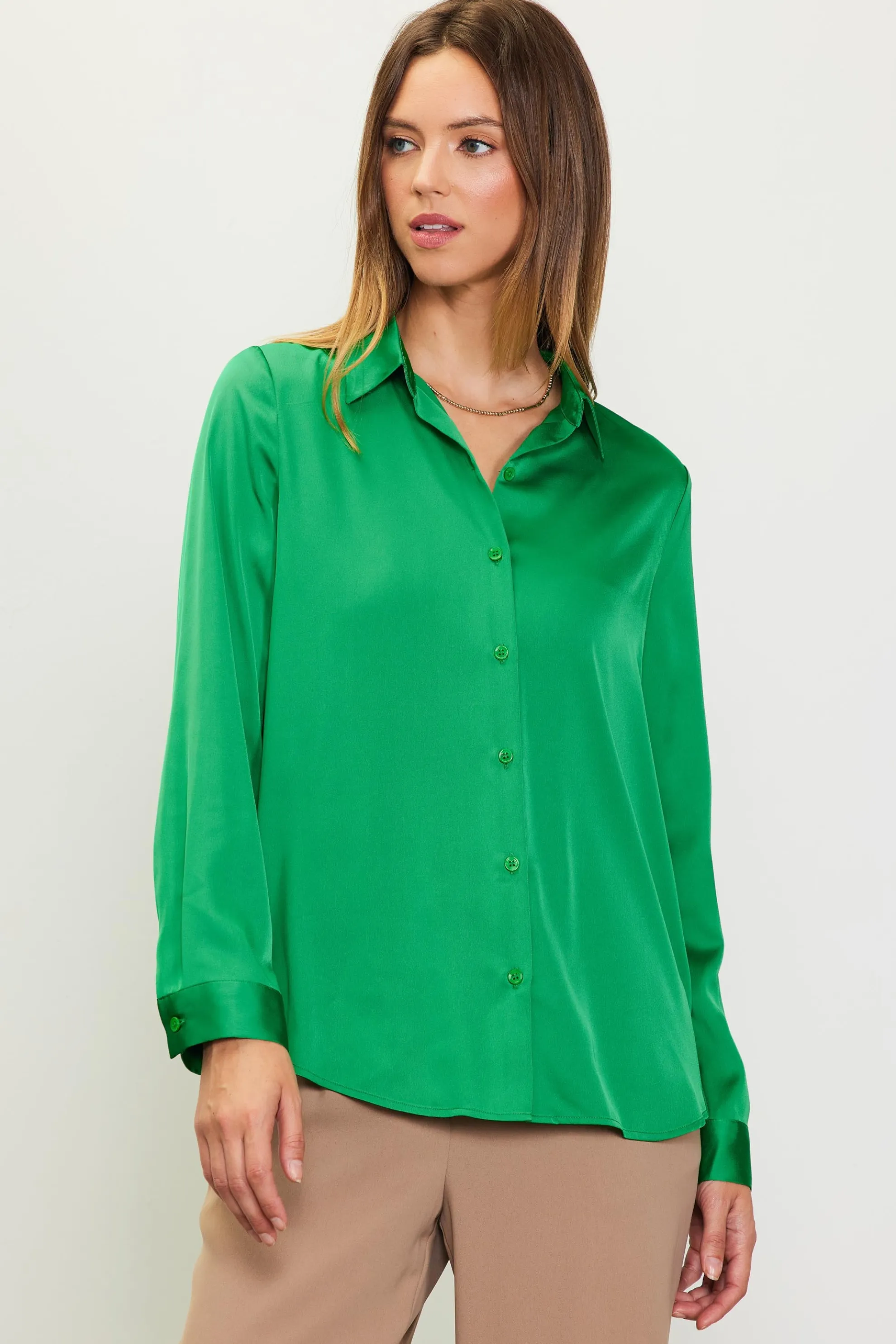 Recycled Classic Button Down Top