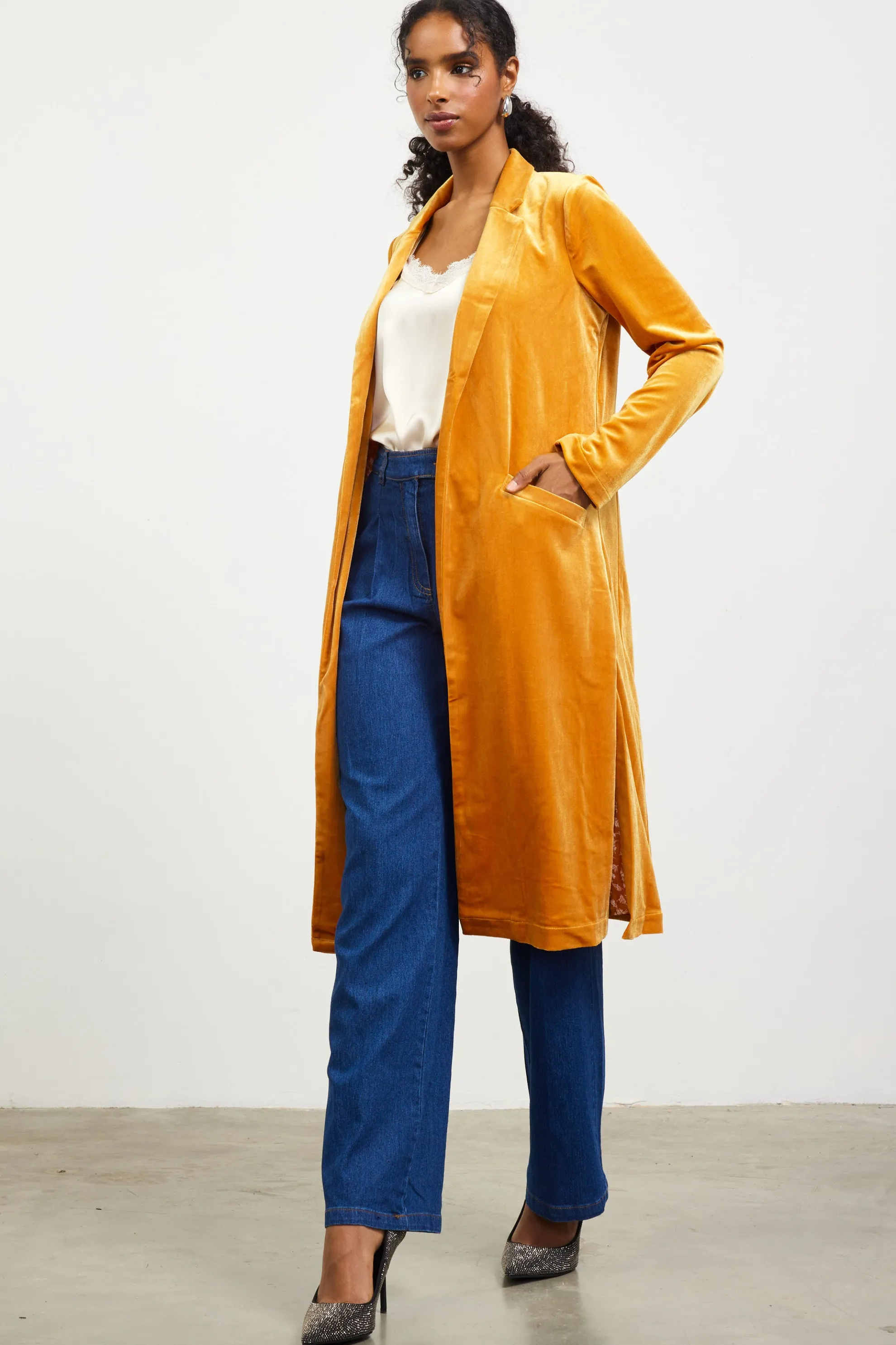 Velvet Duster Coat
