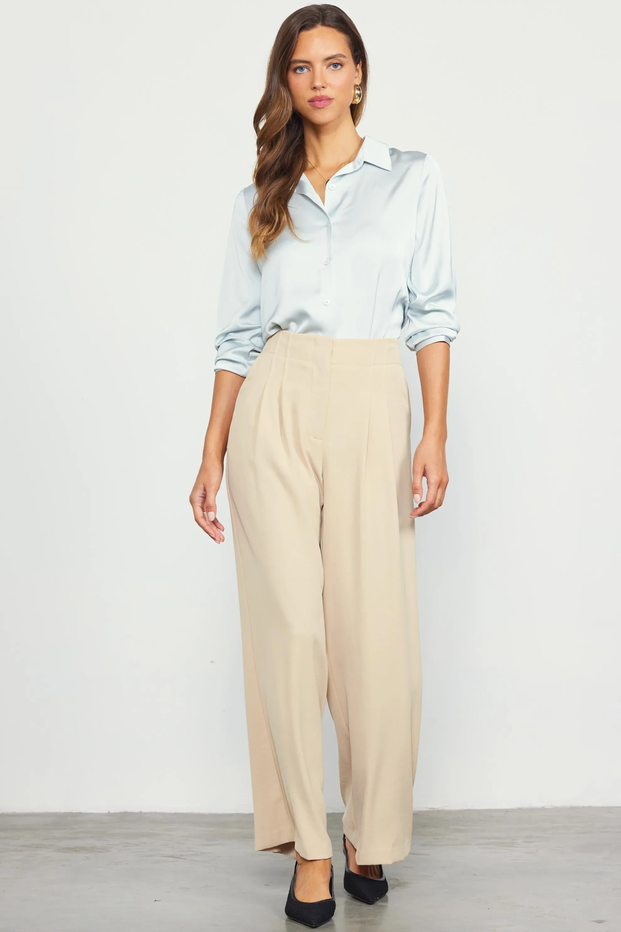 Recycled Wide Leg Pants