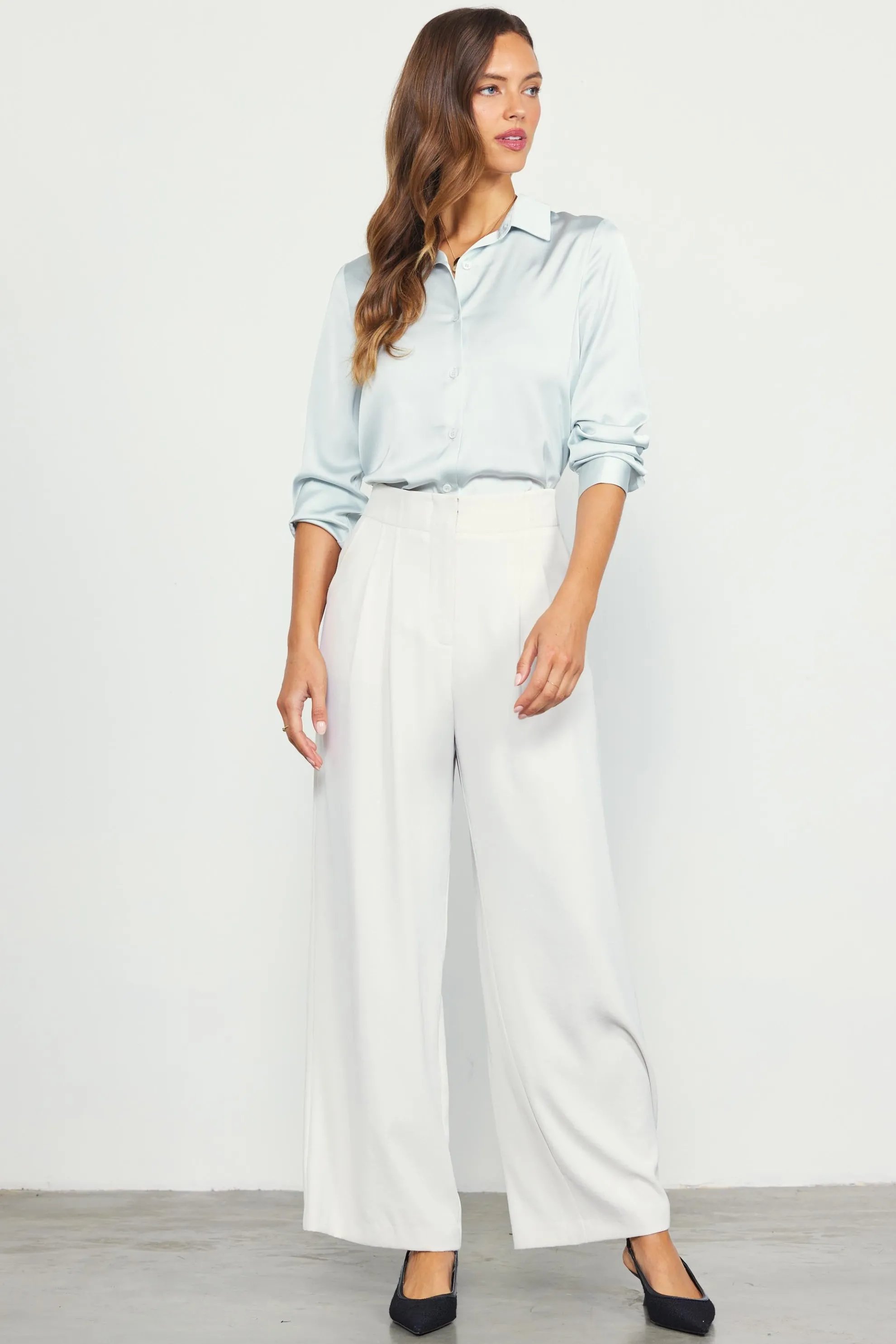 Recycled Wide Leg Pants