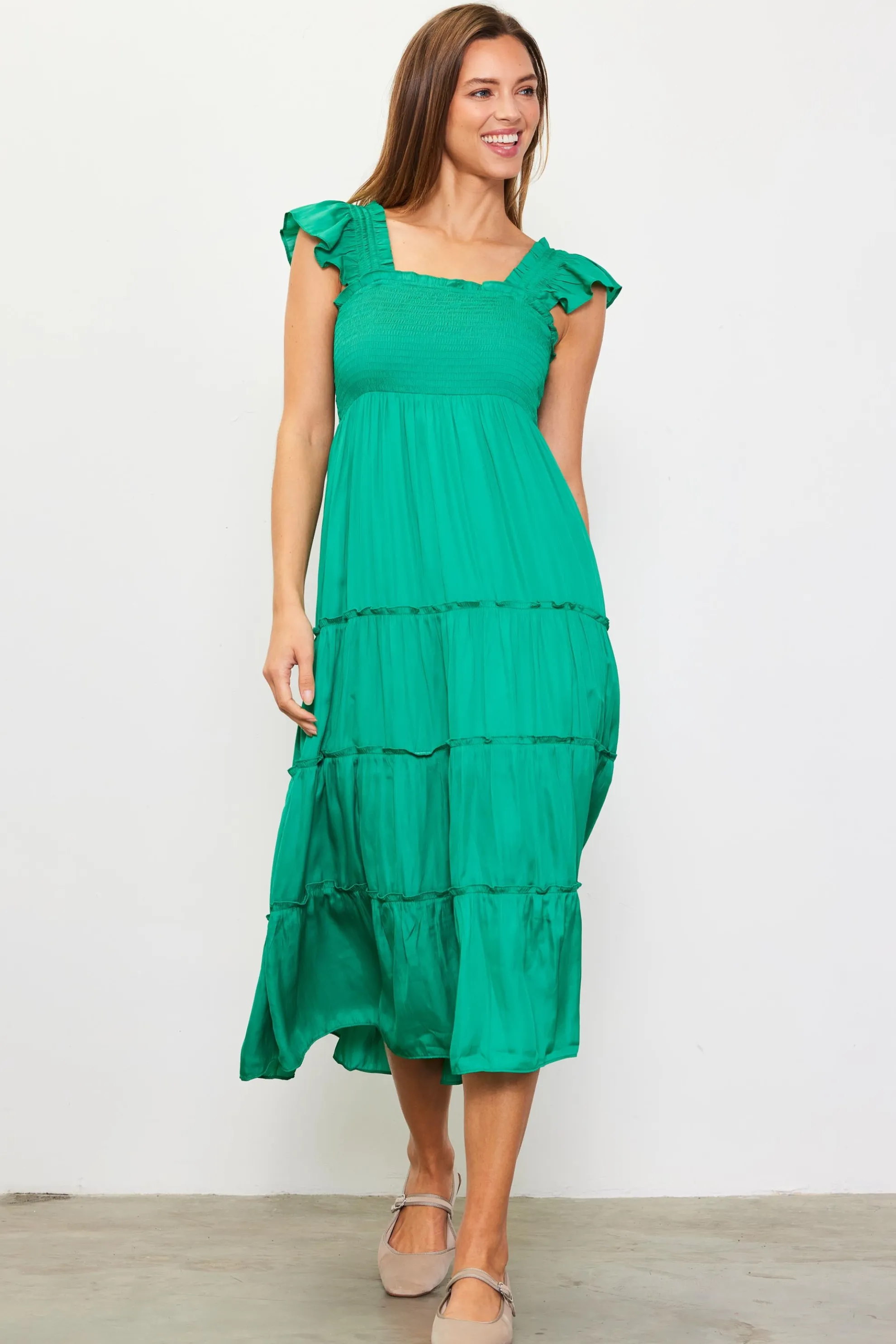 Hathaway Tiered Midi Dress