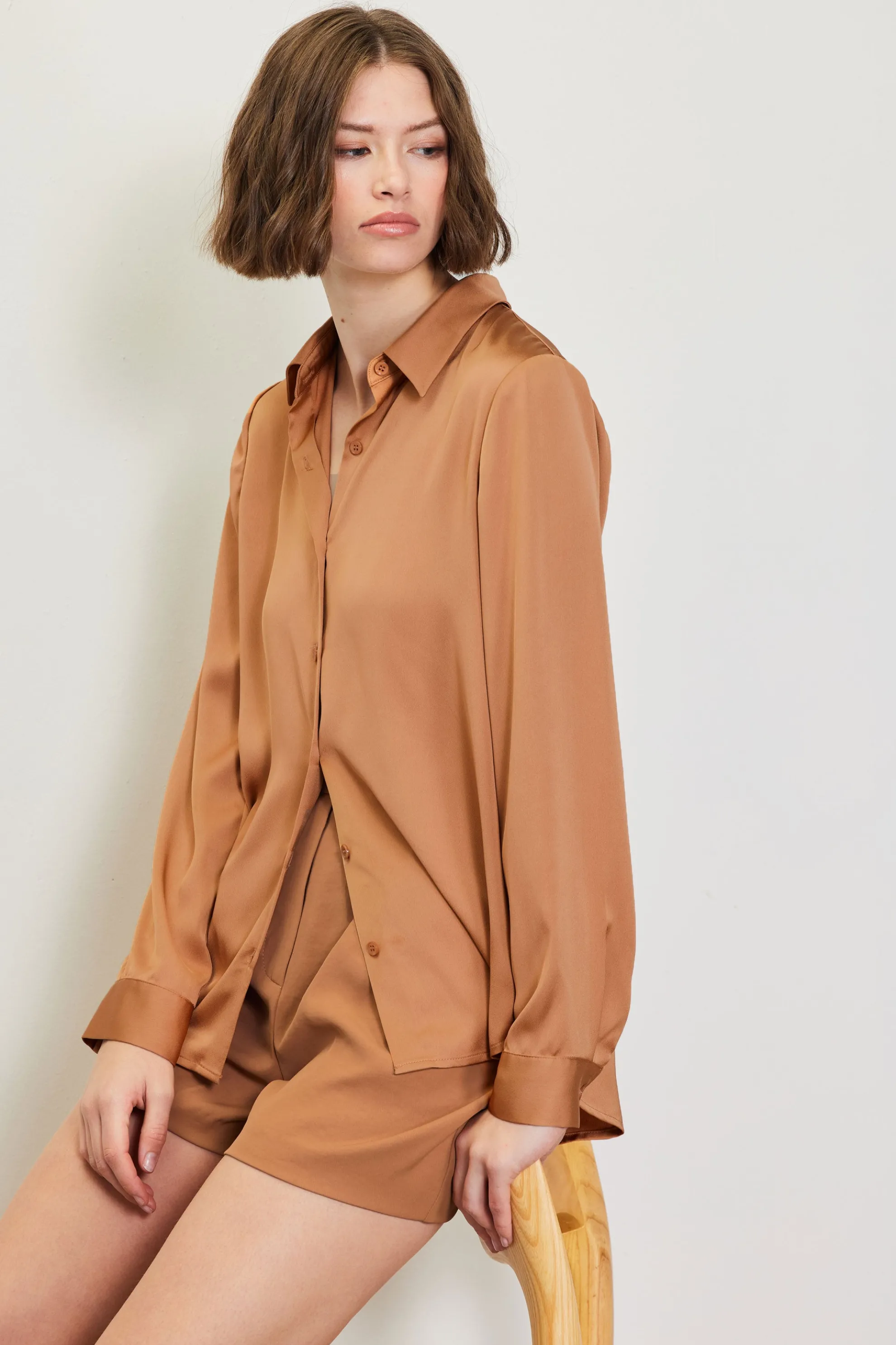 Recycled Classic Button Down Top