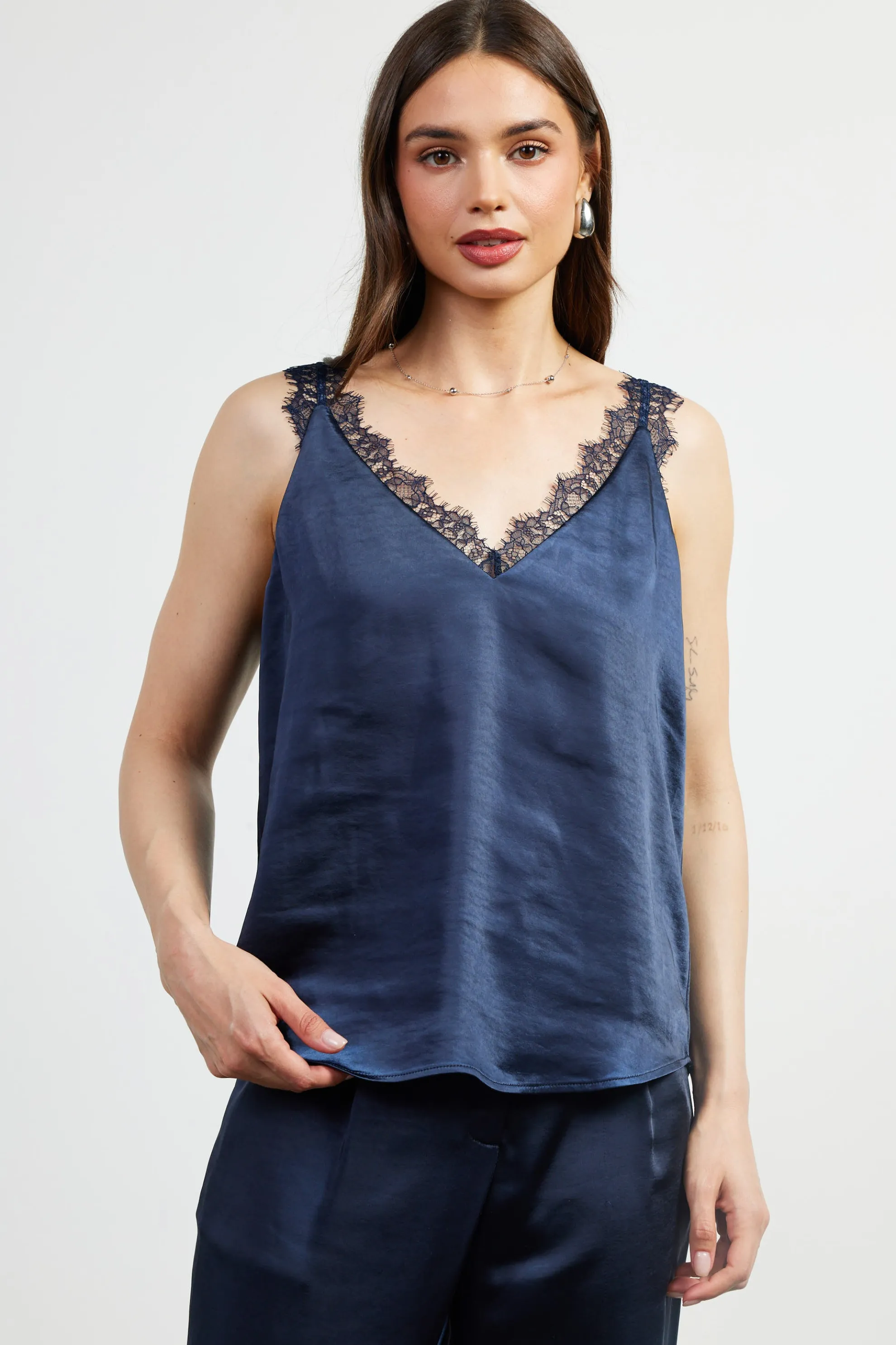 Lace Trim Cami Top