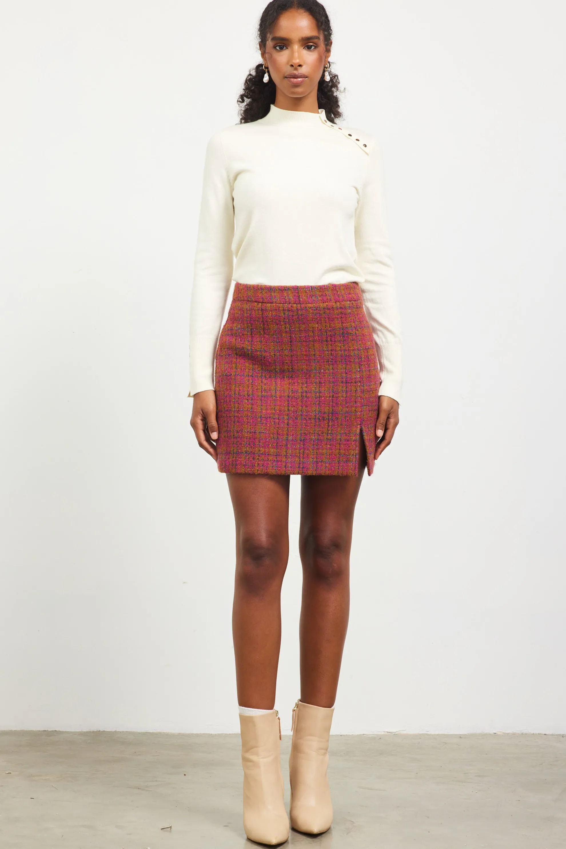 Sienna Tweed Mini Skirt