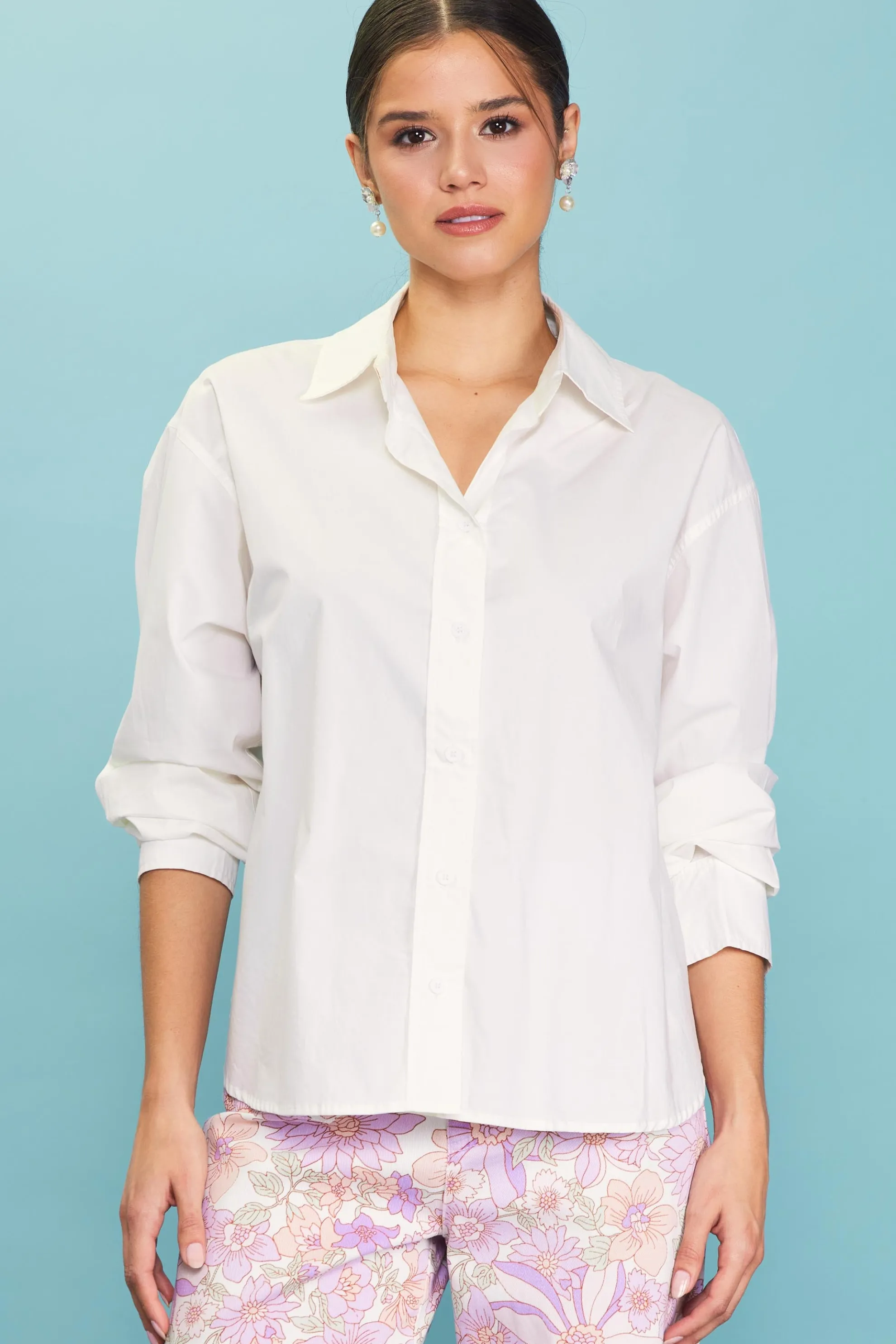 Relaxed Fit Poplin Longsleeve Shirt