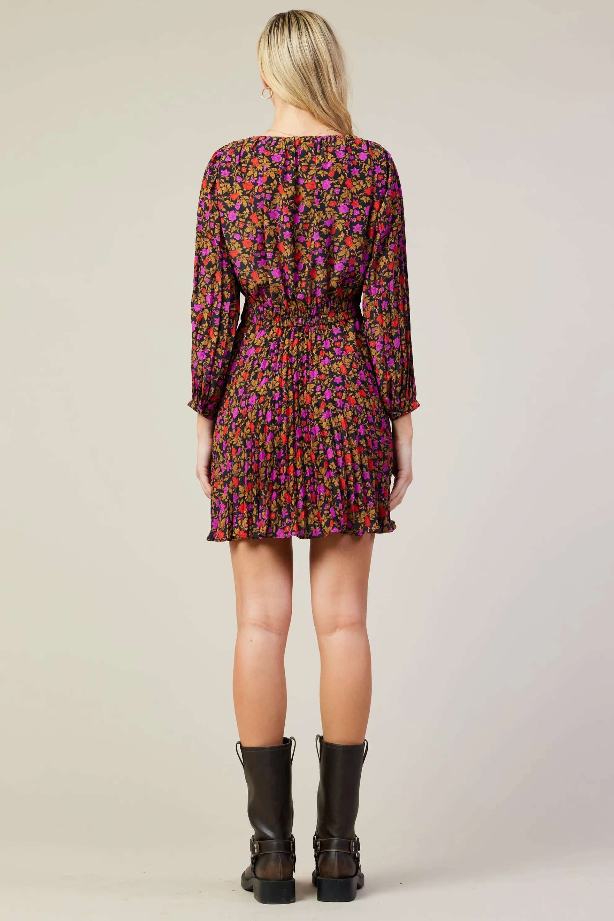 Daray Floral Print Mini Dress