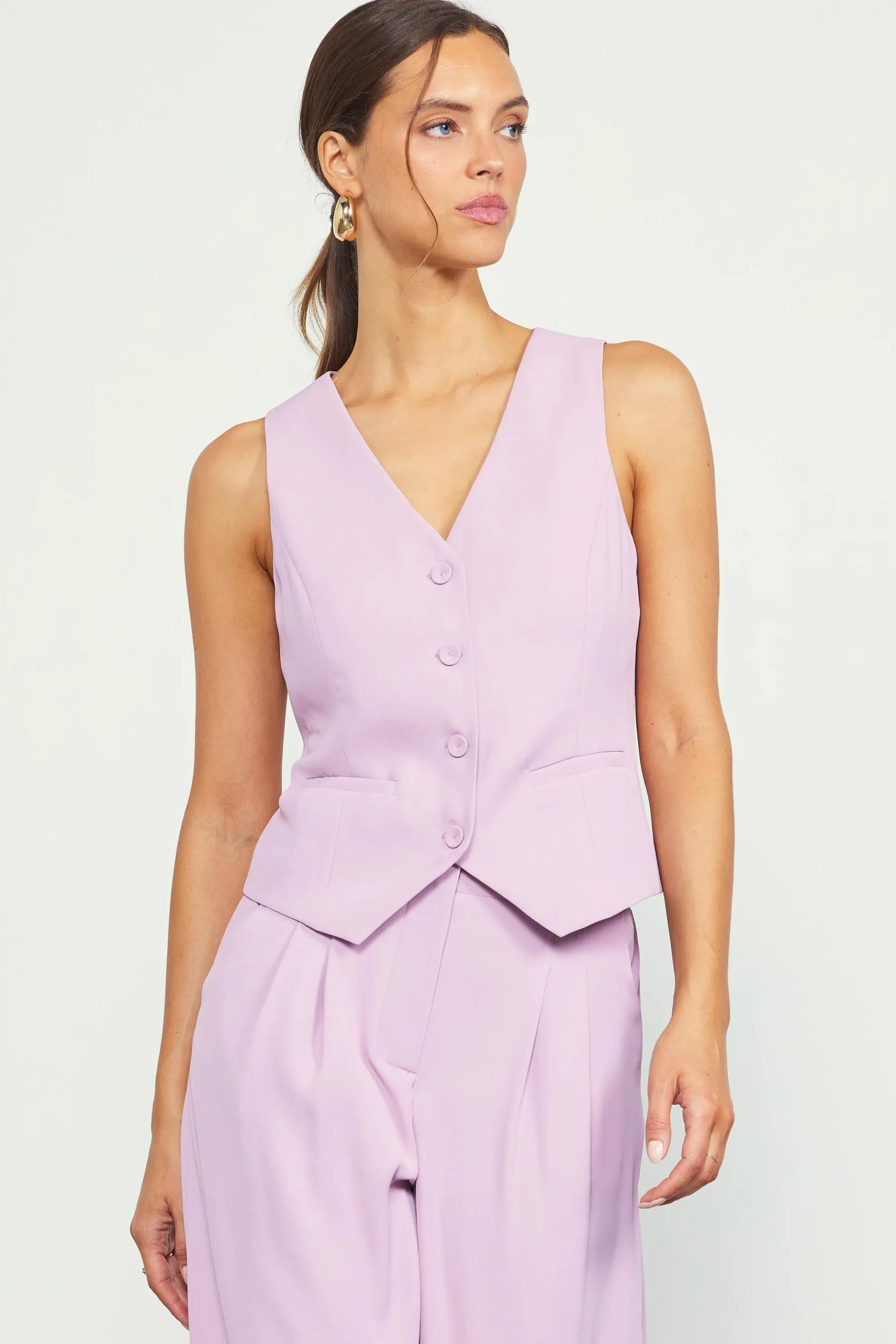 Recycled Button Down Vest