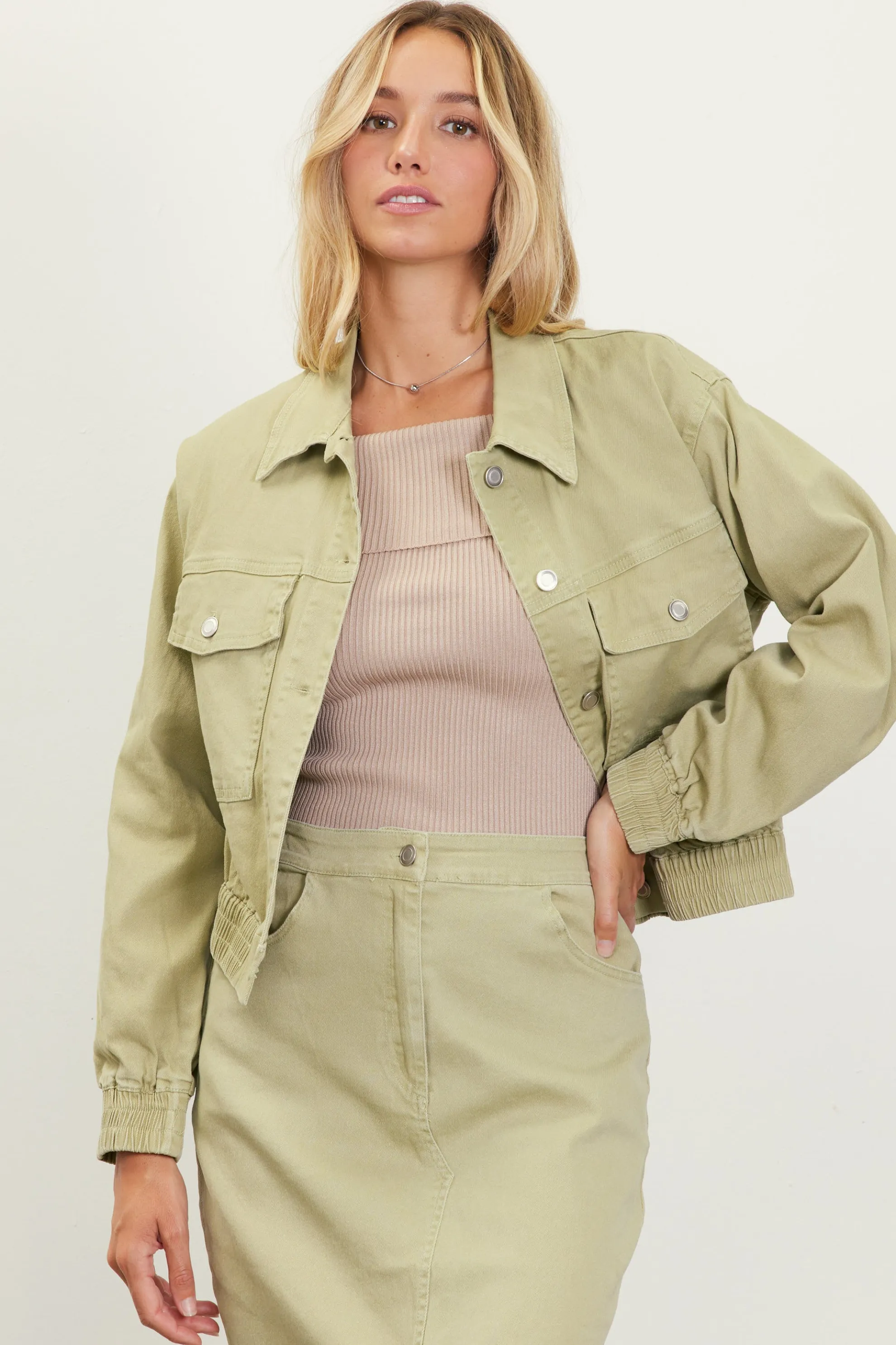 Washed Cotton Twill Jacket