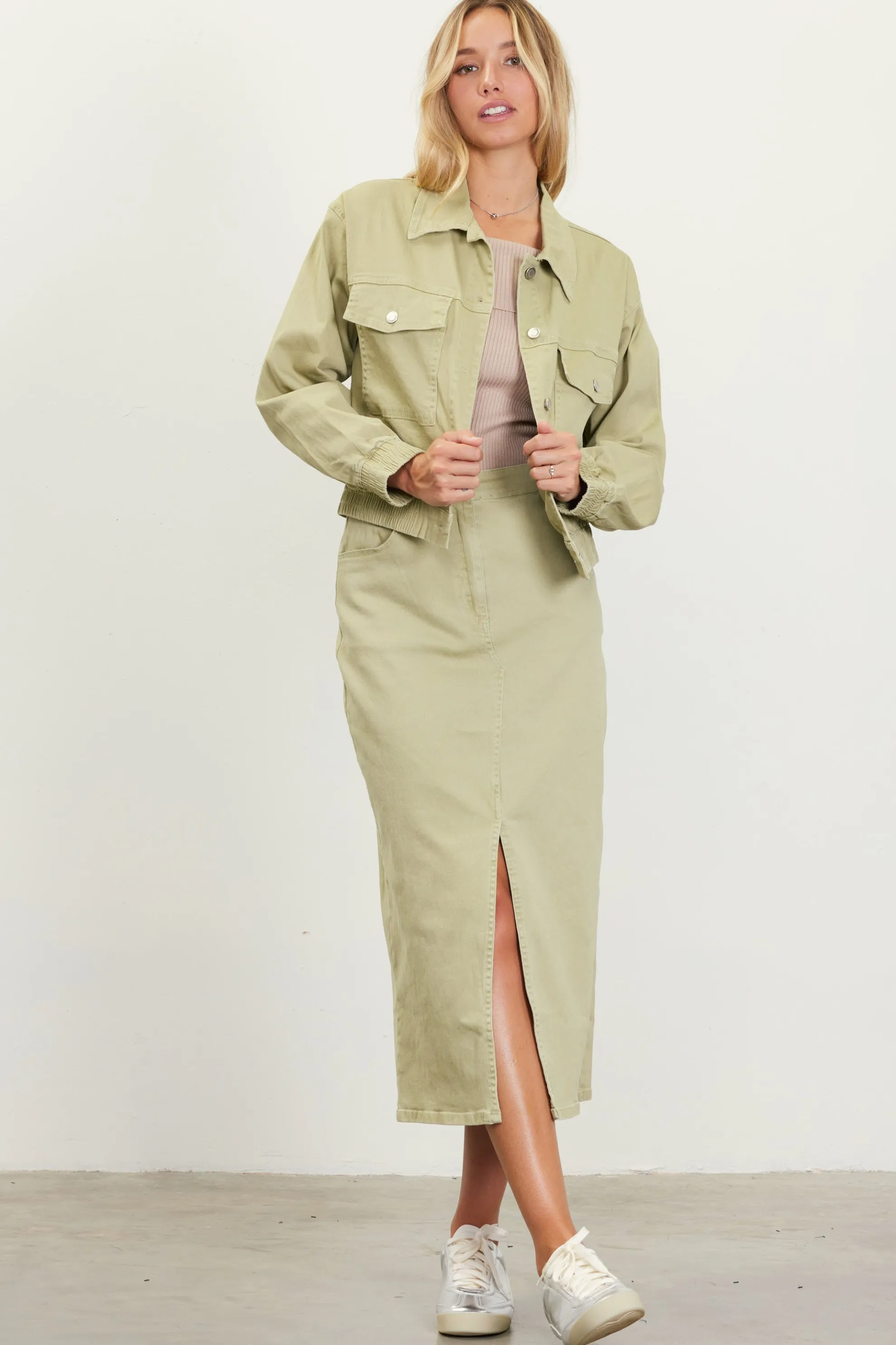 Washed Cotton Twill Jacket