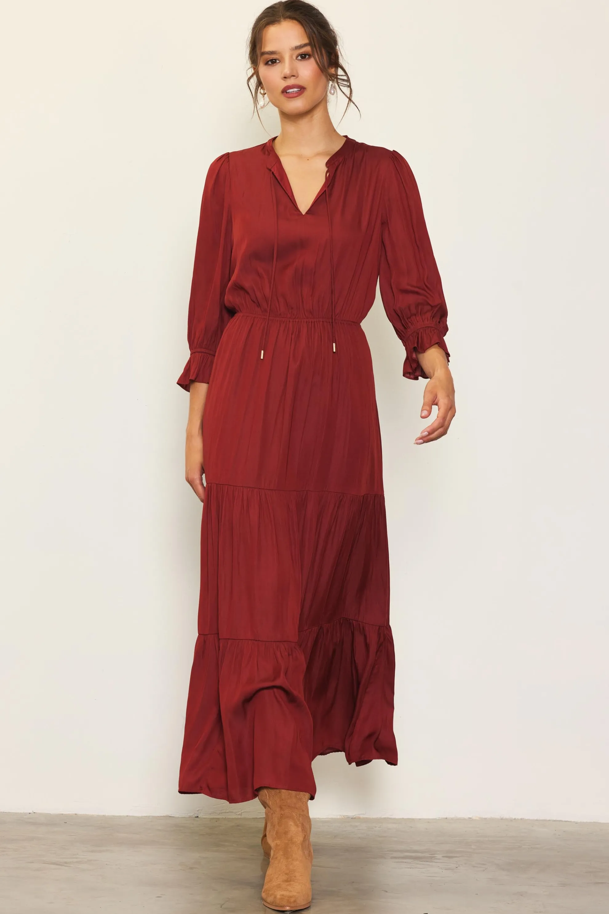 Emery Ruffle Tiered Maxi Dress