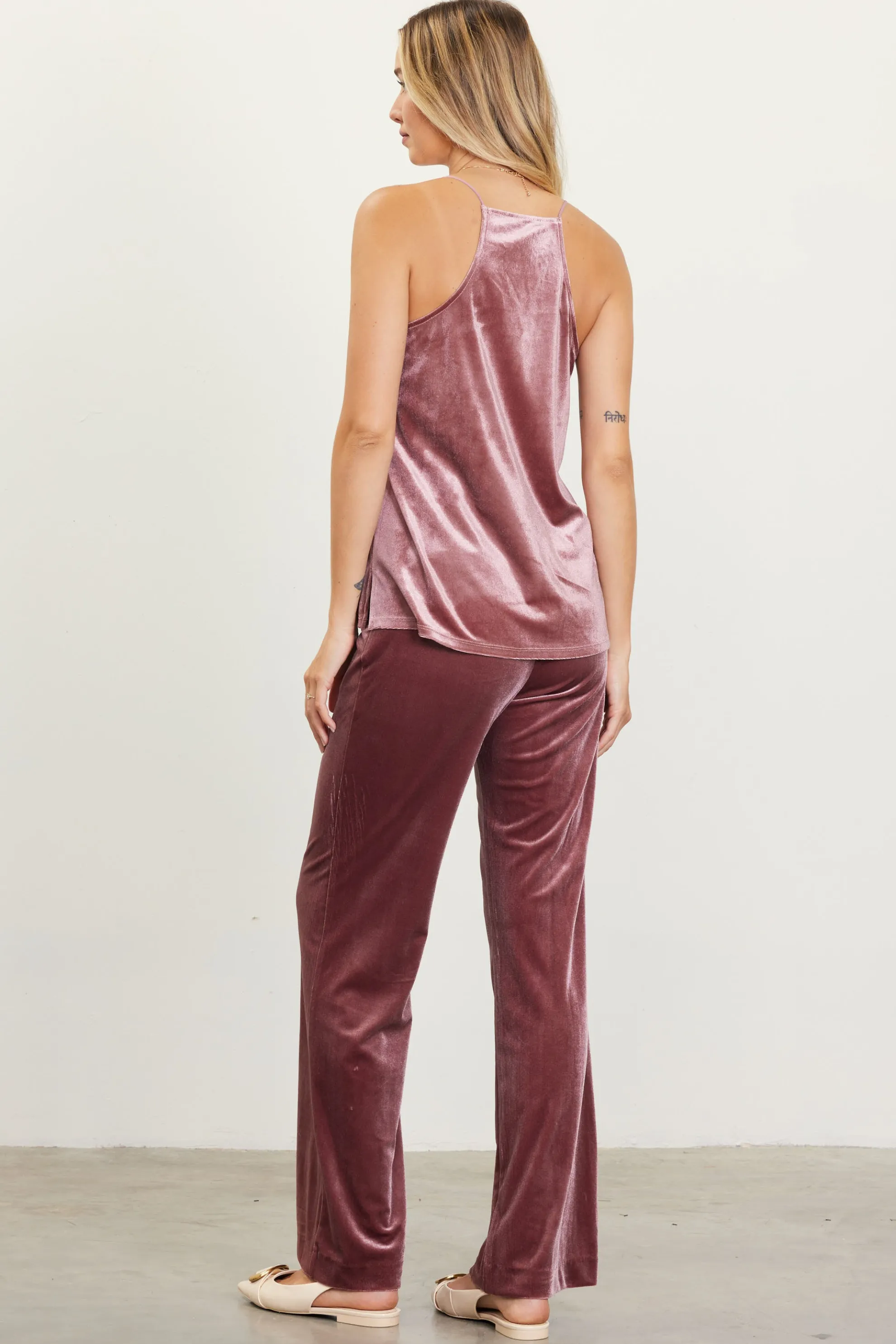 Velvet Lace Detail Cami