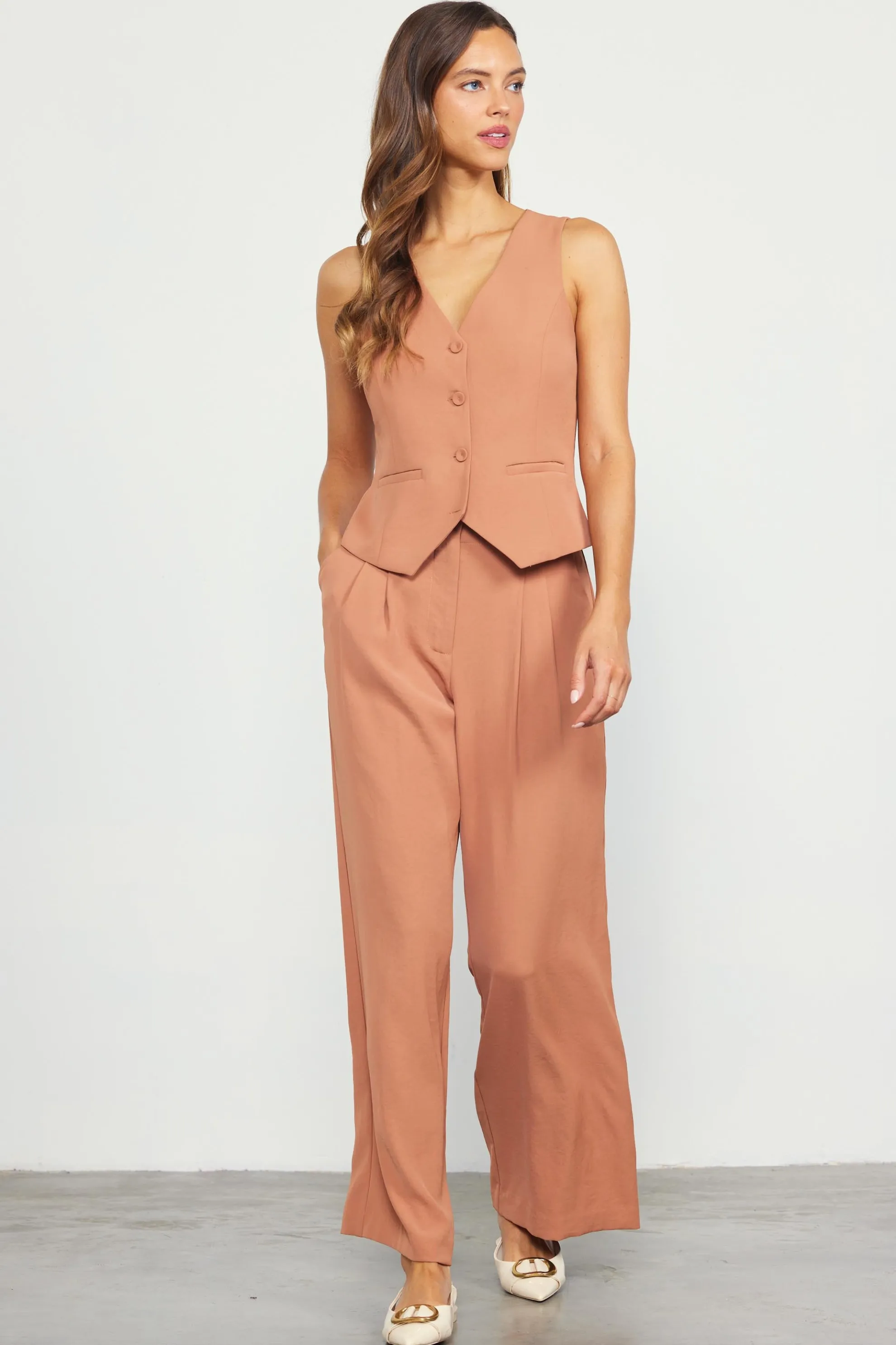 Recycled Button Down Vest