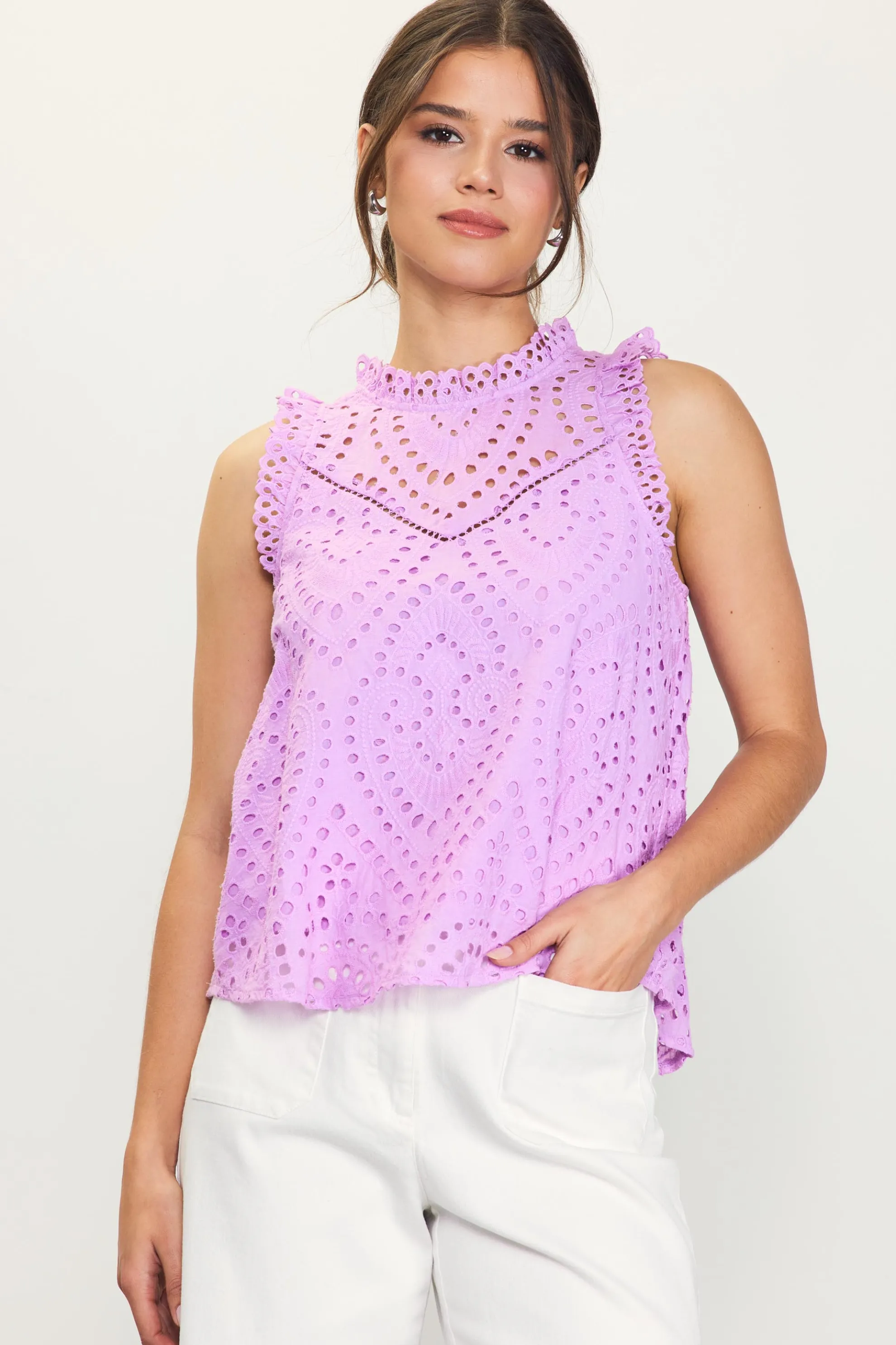 Eyelet Lace Top