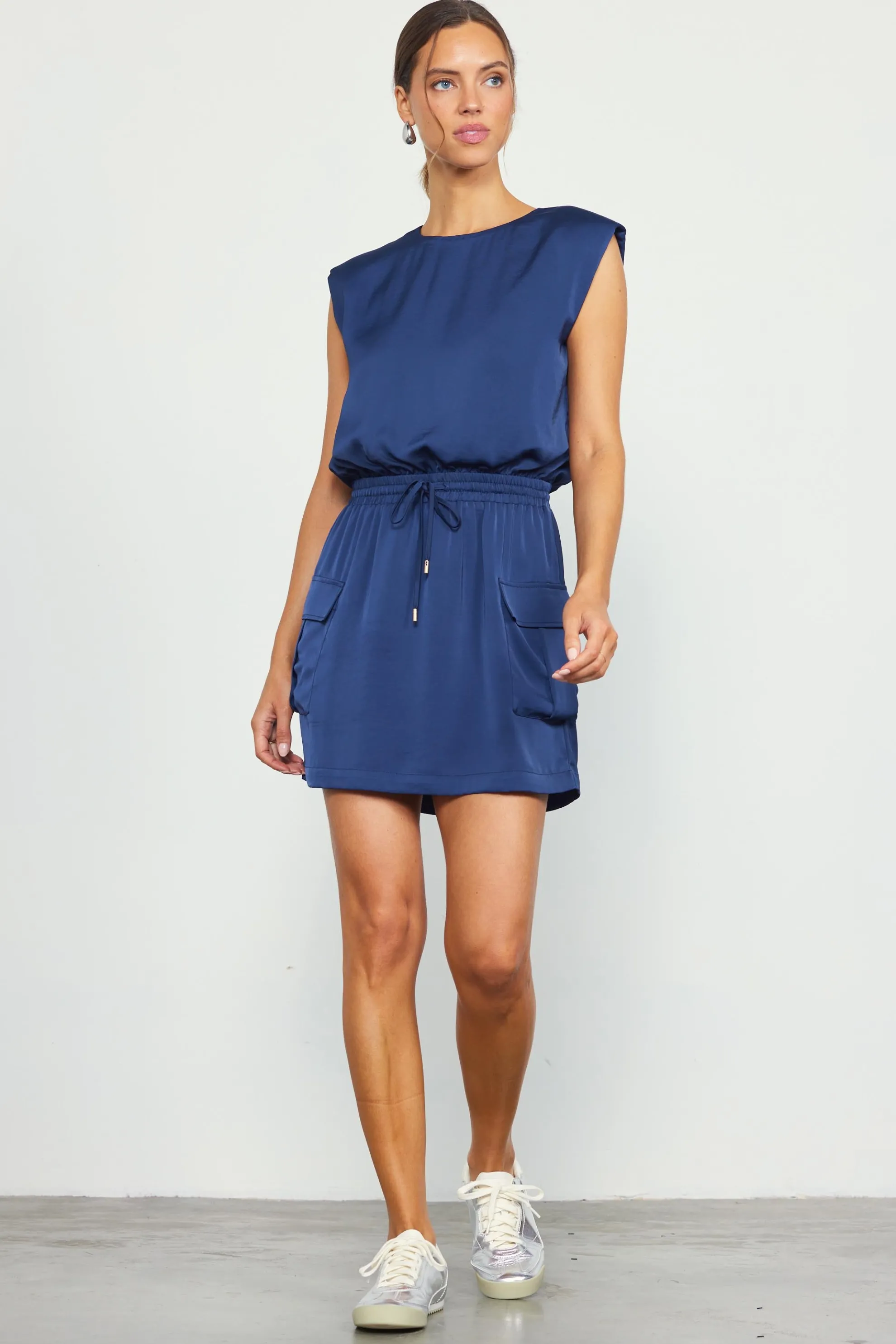 Utility Sleeveless Mini Dress