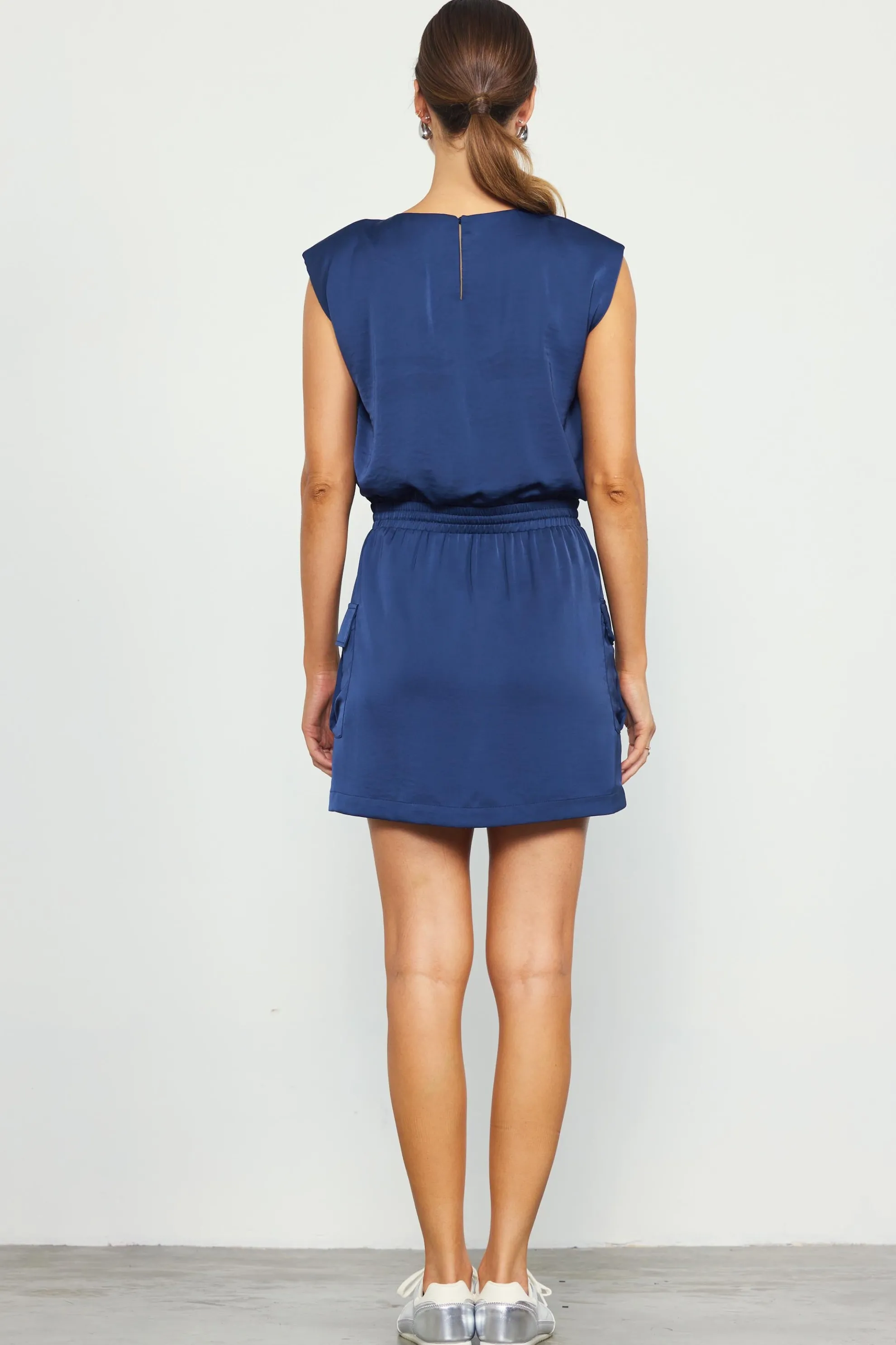 Utility Sleeveless Mini Dress