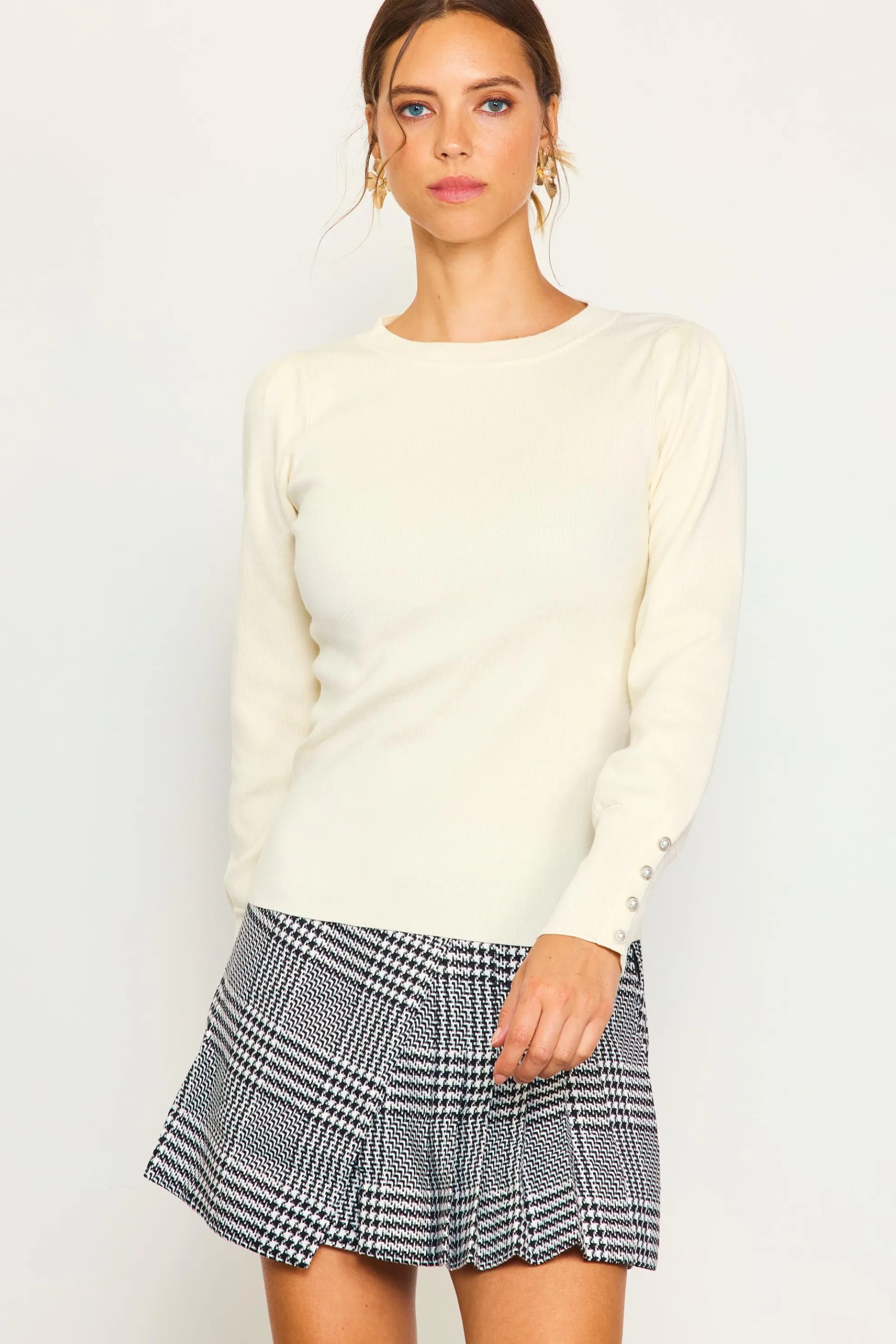 Jewel Detail Longsleeve Sweater