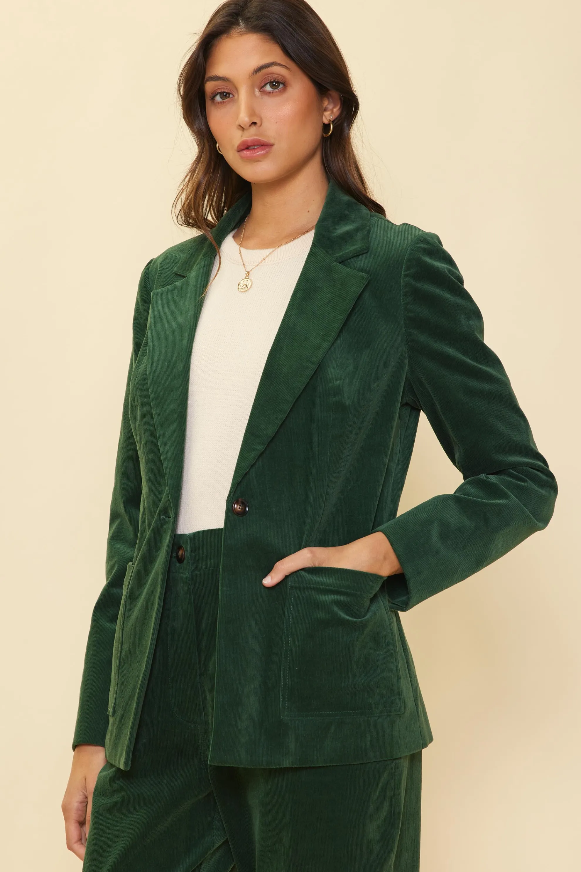 Tailored Corduroy Blazer