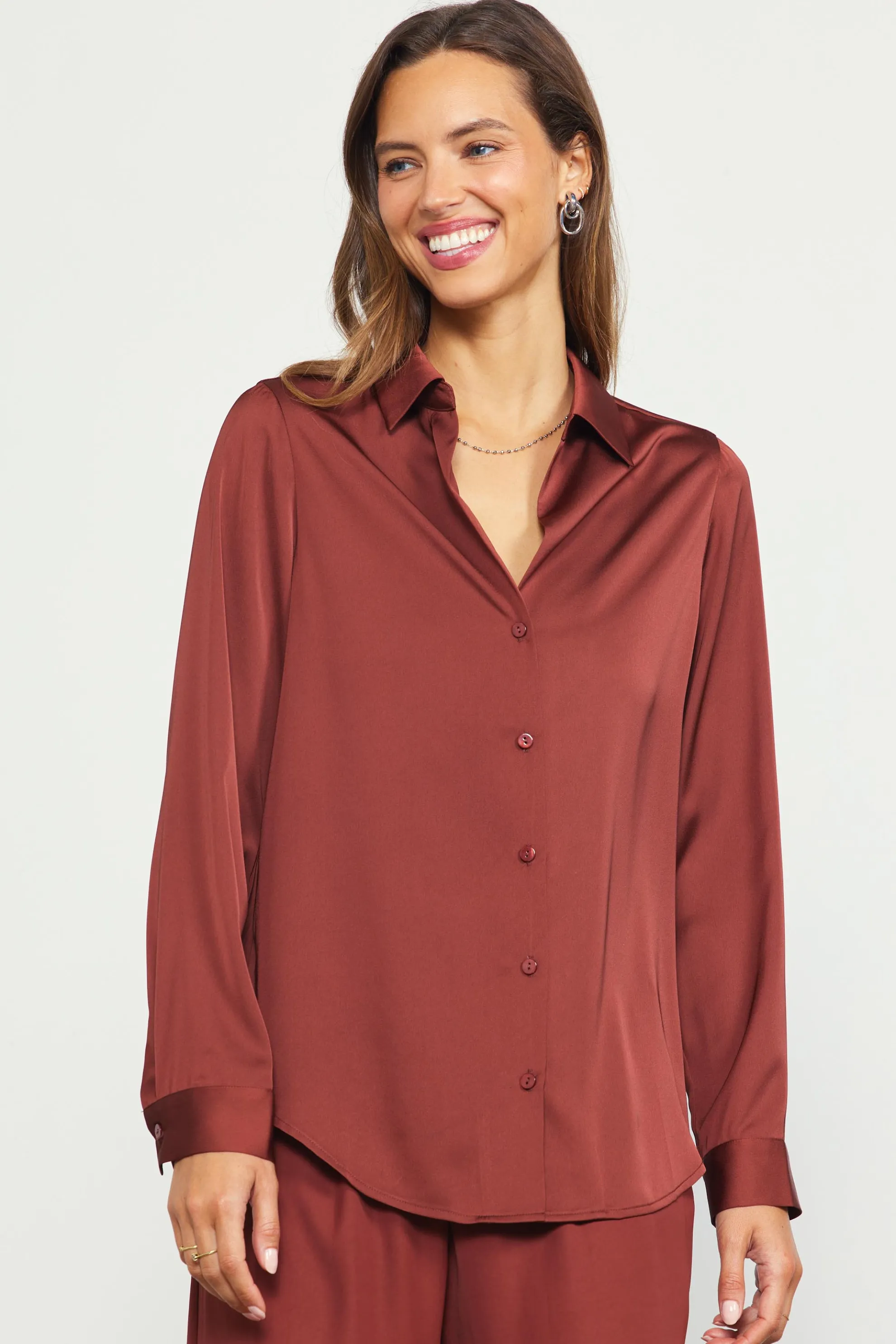 Recycled Button Down Top